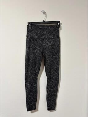 Varley Let's Go High Rise Legging 25 - Monochrome Cheetah - Womens size XS